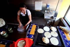 fresh tortillas at casa de samuel on cermak