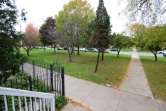 view from front porch to northeast