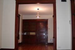 hutch through dining room arch